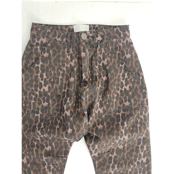 Free People One Teaspoon Printed Sinners Jeans Sz 26 Harem Barrel Leopard Print - Picture 5 of 15